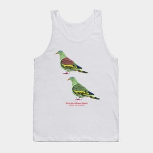 Thick-billed Green Pigeon | Treron curvirostra ⚥ Tank Top